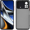 Lime ���� Xiaomi Poco X4 Pro 5G 6.67'' Hardshell Fusion Full Camera Protection Black With Red KEYS