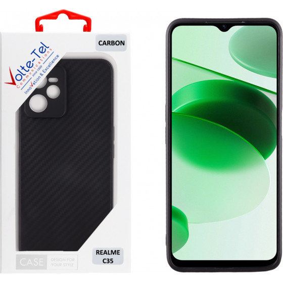 Volte-Tel ���� Realme C35 6.6'' Carbon Camera Protective Black - (5205308310720)