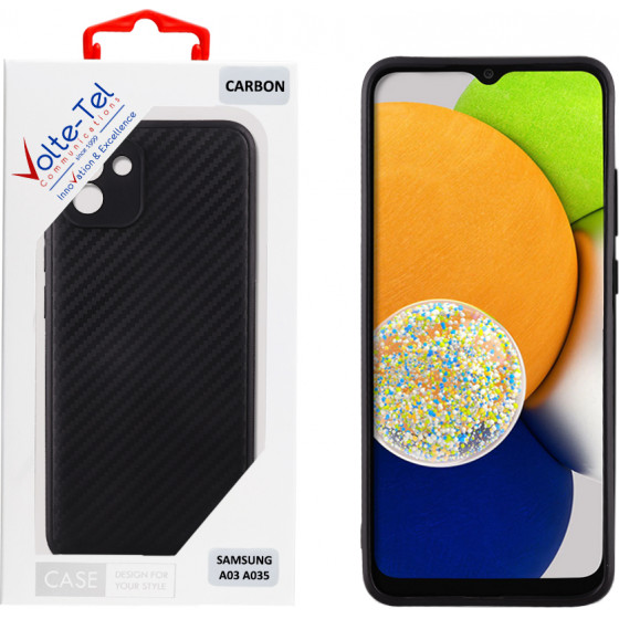 Volte-Tel ���� Samsung A03 A035 6.5'' Carbon Camera Protective Black - (5205308310737)