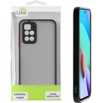 Lime ���� Xiaomi Redmi 10/Redmi 10 2022 6.5'' Hardshell Fusion Full Camera Protection Black With Red KEYS