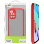 Lime ���� Xiaomi Redmi 10/Redmi 10 2022 6.5'' Hardshell Fusion Full Camera Protection Red With Black KEYS