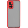 Lime ���� Xiaomi Redmi 10/Redmi 10 2022 6.5'' Hardshell Fusion Full Camera Protection Red With Black KEYS