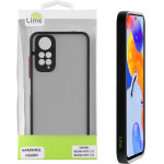 Lime ���� Xiaomi Redmi Note 11/Redmi Note 11S 6.43'' Hardshell Fusion Full Camera Protection Black With Red KEYS