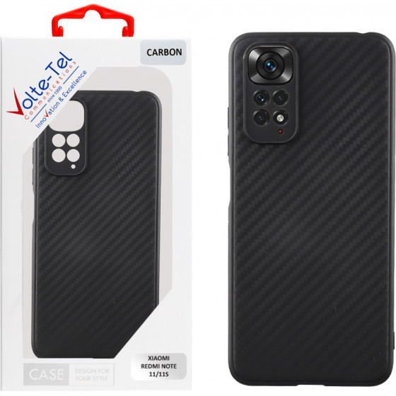 Volte-Tel ���� Xiaomi Redmi Note 11/Redmi Note 11S 6.43'' Carbon Camera Protective BLACK - (5205308310775)