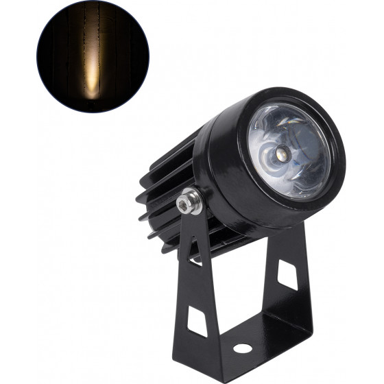 GloboStar SPOT-Tola ���� �������� Wall Washer Led 1W 110lm 10� Dc 24V ��������� IP65 �5 x �9cm ����� ����� 3000K - ����� - 3 Years Warranty - (90631)