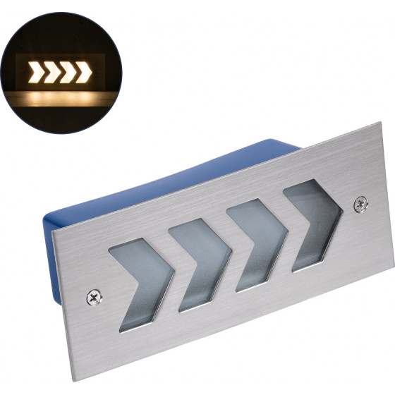 GloboStar WALLLIGHT-Arina ������� ��������� ������ Led 6W 660lm 120� Dc 24V ��������� IP67 �17 x �7 x �5.5cm ����� ����� 3000K - ���������� ������ - 3 Years Warranty - (90670)