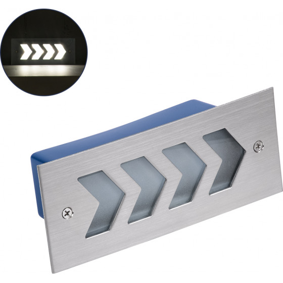 GloboStar WALLLIGHT-Arina ������� ��������� ������ Led 6W 690lm 120� Dc 24V ��������� IP67 �17 x �7 x �5.5cm ������ ����� 4500K - ���������� ������ - 3 Years Warranty - (90671)