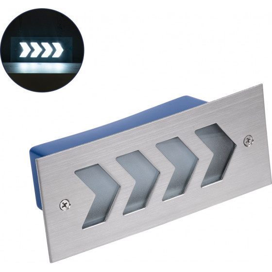 GloboStar WALLLIGHT-Arina ������� ��������� ������ Led 6W 720lm 120� Dc 24V ��������� IP67 �17 x �7 x �5.5cm ����� ����� 6000K - ���������� ������ - 3 Years Warranty - (90672)