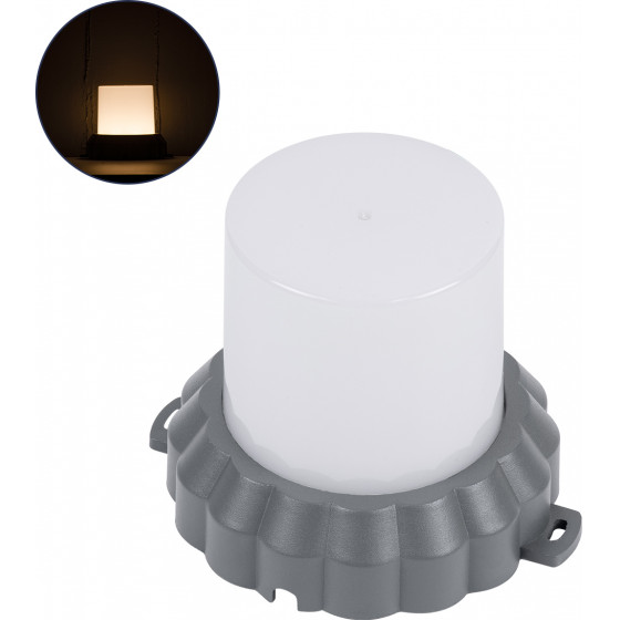 GloboStar WALLLIGHT-Mona ��������� ������ - ������ Point Light Led 12W 1320lm 360� Dc 24V ��������� IP65 �13 x �12.5cm ����� ����� 3000K - ���� ������� - 3 Years Warranty - (90629)