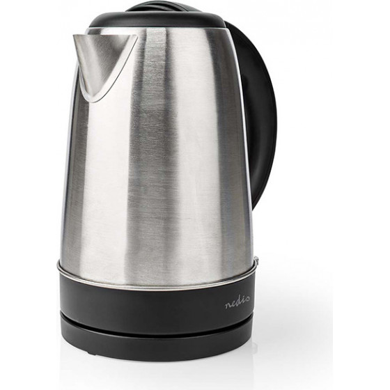 Nedis KAWK340EAl Electric Kettle 1.7L Stainless Steel Aluminium / BLACK