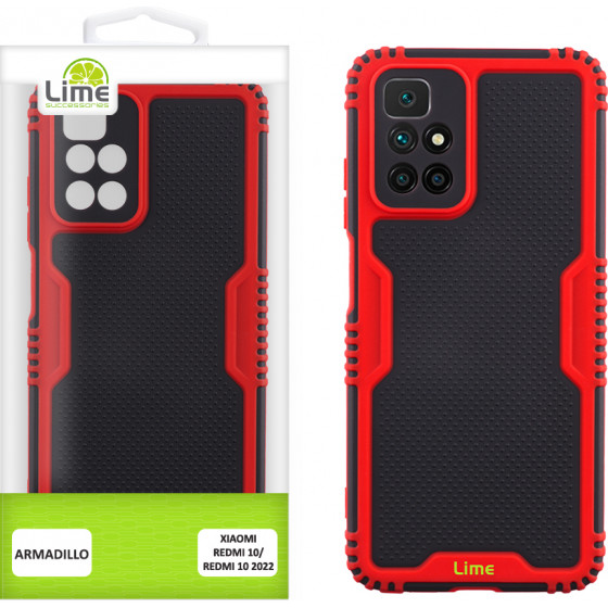 Lime ���� Xiaomi Redmi 10/Redmi 10 2022 6.5'' Armadillo Full Camera Protection RED
