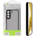 Lime ���� Samsung S22 5G S901 6.1'' Hardshell Fusion Full Camera Protection Black With Red KEYS