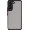 Lime ���� Samsung S22 5G S901 6.1'' Hardshell Fusion Full Camera Protection Black With Red KEYS