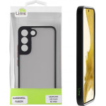 Lime ���� Samsung S22 Plus 5G S906 6.6'' Hardshell Fusion Full Camera Protection Black With Red KEYS