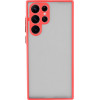 Lime ���� Samsung S22 Ultra 5G S908 6.8'' Hardshell Fusion Full Camera Protection Red With Black KEYS