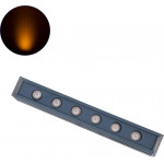 GloboStar WASHER-Vaia ����� �������� Wall Washer Led 6W 630lm 30� Dc 24V ��������� IP65 �30 x �4 x �5cm ������������� ��������� 2200K - ���� ������� - 3 Years Warranty - (90178)