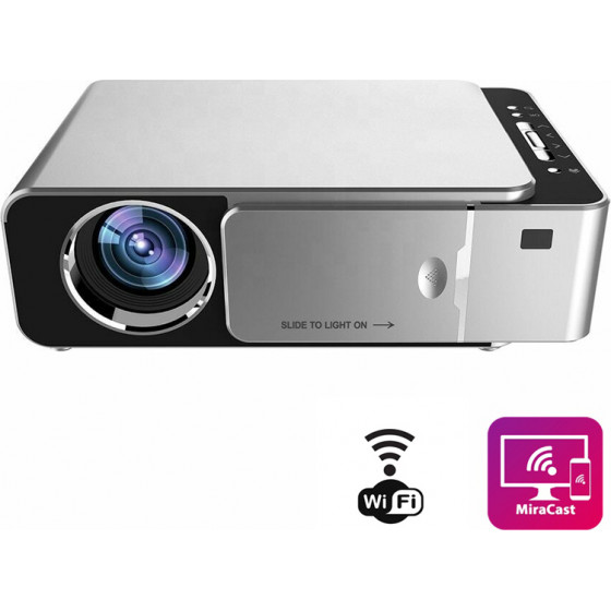 Sanmei T6 Mini Wi-Fi Miracast Oem Led ������ ��������� 720p Projector (Miracast ������) - (PROJ.T6MIRACAST)