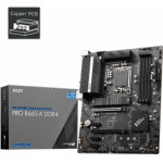 MSI Mb Socket Intel LGA1700 12th GEN, Cs Intel B660, 4 Dimm Sockets DDR4, D-SUB/HDMI/DP, Lan 2.5G, ATX, 3YW. - (Pro B660-A DDR4)
