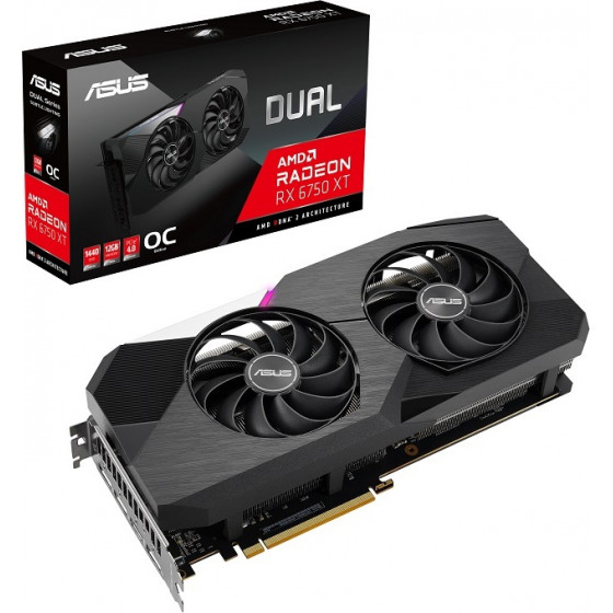 Asus Vga DUAL-RX6750XT-O12G, 12GB, GDDR6 - (90YV0HK0-M0NA00)