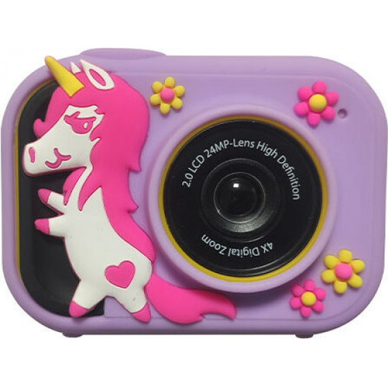 Lamtech Kid Camera With Silicon Case Unicorn Polly - (LAM111979)