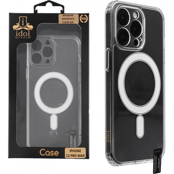 Idol 1991 ���� Iphone 12 Pro Max 6.7'' Magsafe Antishock Clear Air Back Cover Tpu Full Camera Protection ������� - (5205308313912)