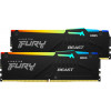 Kingston Ram 16GB 5600MT DDR5 Kit2 Fury Beast Rgb - (KF556C40BBAK2-16)