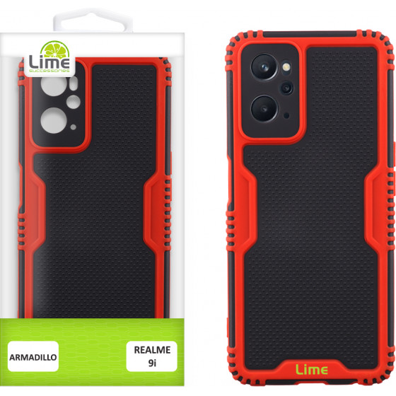 Lime ���� Realme 9i 6.6'' Armadillo Full Camera Protection RED