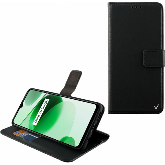 Volte-Tel ���� Realme C35 6.6'' Allure Magnet Book Stand Clip BLACK - (5205308312915)