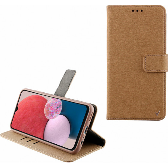 Volte-Tel ���� Samsung A13 4G A135 6.6'' Allure Magnet Book Stand Clip Full Camera Protection GOLD - (5205308312953)