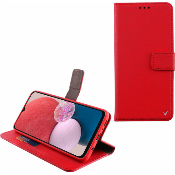 Volte-Tel ���� Samsung A13 4G A135 6.6'' Allure Magnet Book Stand Clip Full Camera Protection RED - (5205308312960)