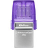 Kingston 64GB DataTraveler microDuo 3C USB-A + USB-C - (DTDUO3CG3/64GB)