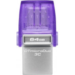Kingston 64GB DataTraveler microDuo 3C USB-A + USB-C - (DTDUO3CG3/64GB)