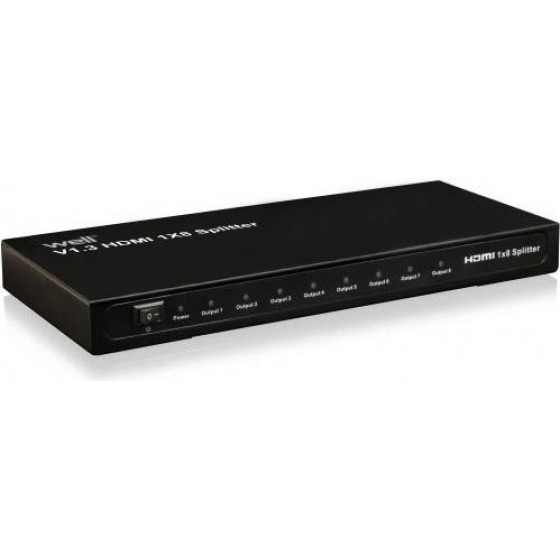 Well Hdmi Splitter 8 Port V1.3 Full Hd SPLT-HDMI1.3/8-WL