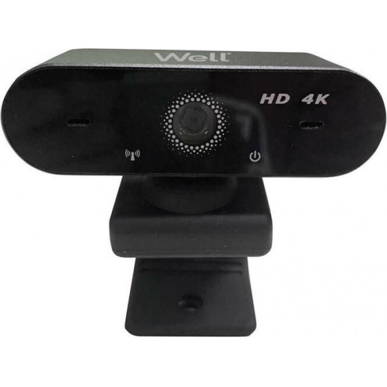 Well Usb Webcam HD4� w/Microphone 2160P 4K01BK-WL