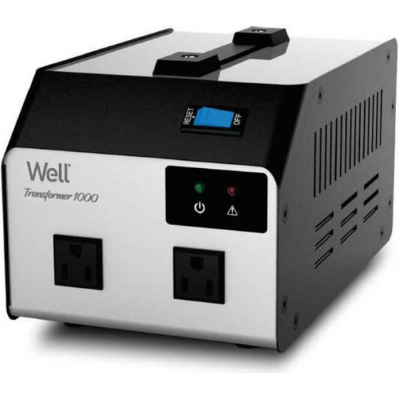 Well Voltage CONVERTER-110V 1000VA 2 Outputs Black PSUP-CONV-TRA1000-WL
