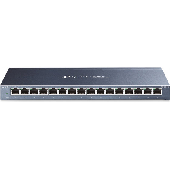 TP-Link Desktop Switch 16-Port, 10/100/1000Mbps, Ver. 1.0 - (TL-SG116)