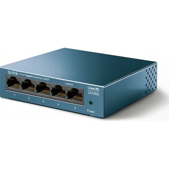 TP-Link Desktop Switch 5-Port 10/100/1000Mbps, Ver. 1.0 - (LS105G)