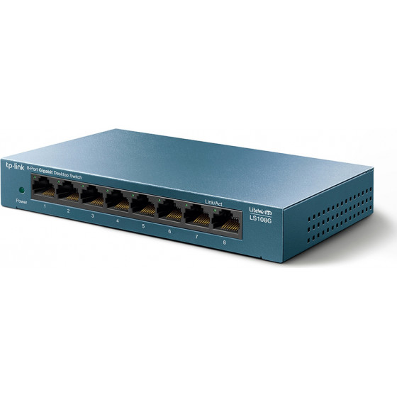 TP-Link Desktop Switch 8-Port 10/100/1000Mbps, Ver. 1.0 - (LS108G)