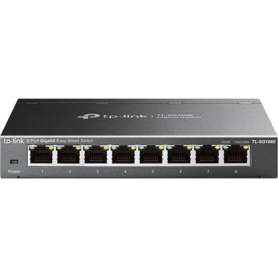 TP-Link Easy Smart Switch 8-Port 10/100/1000Mbps, Ver 6.0 - (TL-SG108E)