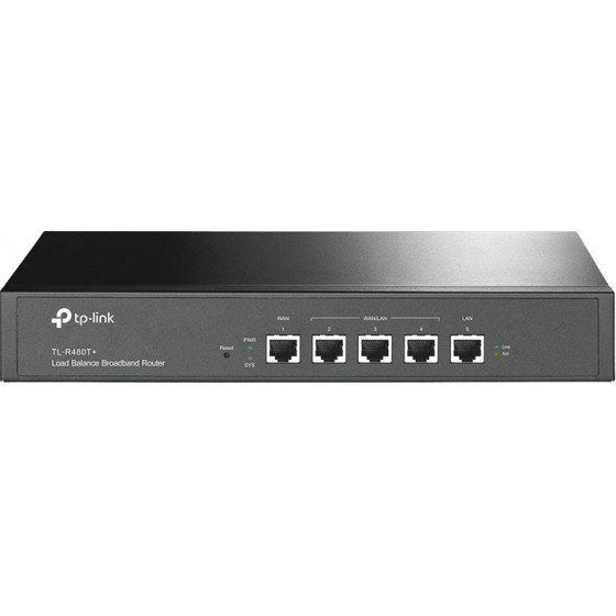 TP-Link Load Balance Broadband Router 5x Ethernet port, Ver 9 - (TL-R480T+)