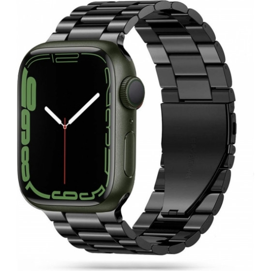 Tech-Protect Replacment Band Stainless For Apple Watch 4 / 5 / 6 / 7 / Se (42 / 44 / 45 MM) Black - (TPRBSI4B)