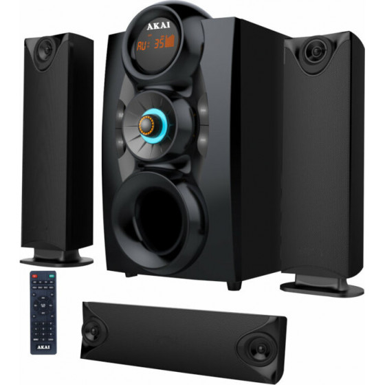 Akai ���������� 3.1 �� Bluetooth, USB, SD, Aux-In ��� ��������� - 75 W - (SS028A-3208C)