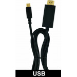 Heitech K������ Usb Type-C �� 4� Hdmi �������� 1.8 m - (09001491)