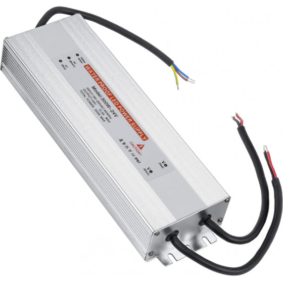 GloboStar ��������� ����������� Selv ��� �������� Led 300W 12.5A - Ac 220-240V �� Dc 24V - ��������� IP67 �24.5 x �7.5 x �4cm - 3 Years Warranty - (73065)