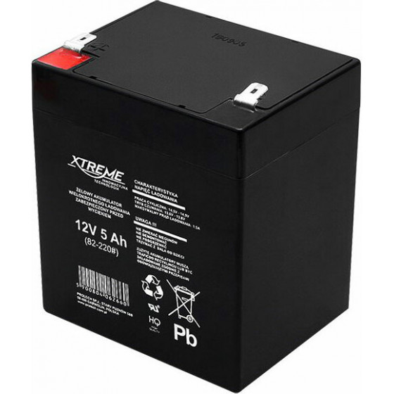 Xtreme �������� �������� Gel 12V 5Ah 107x90x69mm - (DM-82-220)