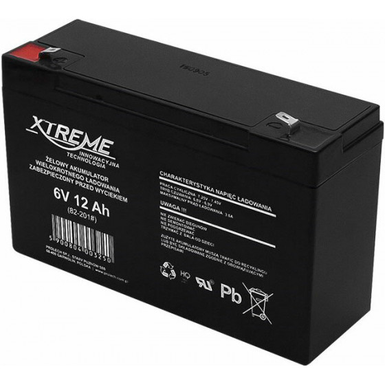 Xtreme �������� �������� Gel 6V 12Ah 100x150x50mm - (DM-82-201)
