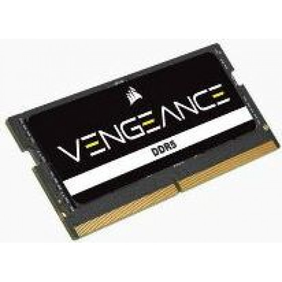 Corsair Ram Sodimm XMS5 8GB DDR5, 4800Hz, Latency 40-40-40-77, 1.1V, Vengeance DDR5, BLACK, LTW. - (CMSX8GX5M1A4800C40) - (0840006661320)