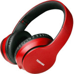 Toshiba Audio Slick Series Bt Over Ear Foldable Headphones Red - (RZE-BT166H-RED)