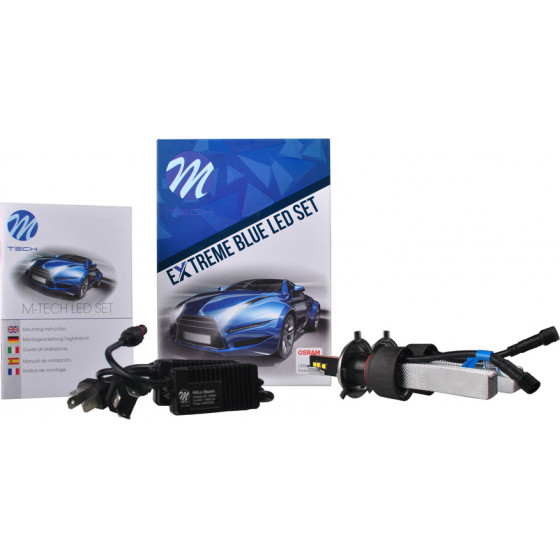 M-Tech H4 9/36V 6.500K 5000lm Osram Extreme Blue Led Kit Set (�� ������ �������-������) 2���. - (LSOXB4)
