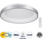 GloboStar Salem ���������� ������ ���������-������ Led Cct 105W 12075lm 120� Ac 220-240V - �������� �������� ���� ���������������� All In One ����� 6000k+������ 4500k+����� 2700k Dimmable �60cm - ����� - 3 Years Warranty - (61238)